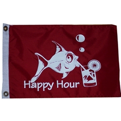 Taylor Made Happy Hour Novelty Flag - 12" x 18"